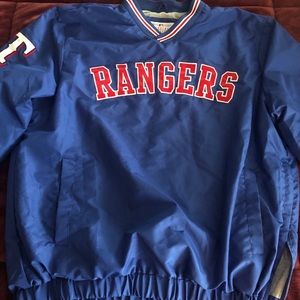 Texas Rangers vintage windbreaker pull over.